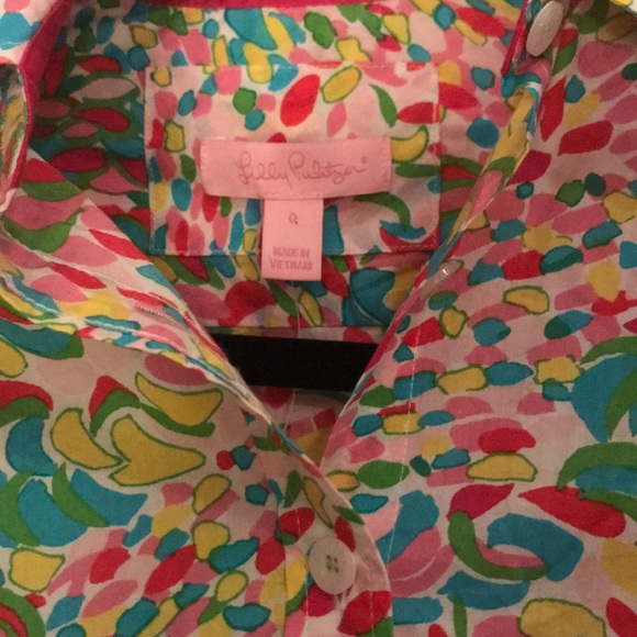 NWT Lilly Pulitzer Button Down Blouse Size 0 - Picture 2 of 7